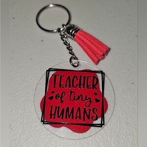 Teacher of tiny humans key ring